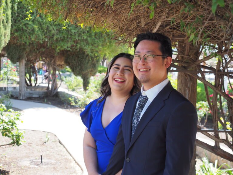 Engagement in the Rose Garden